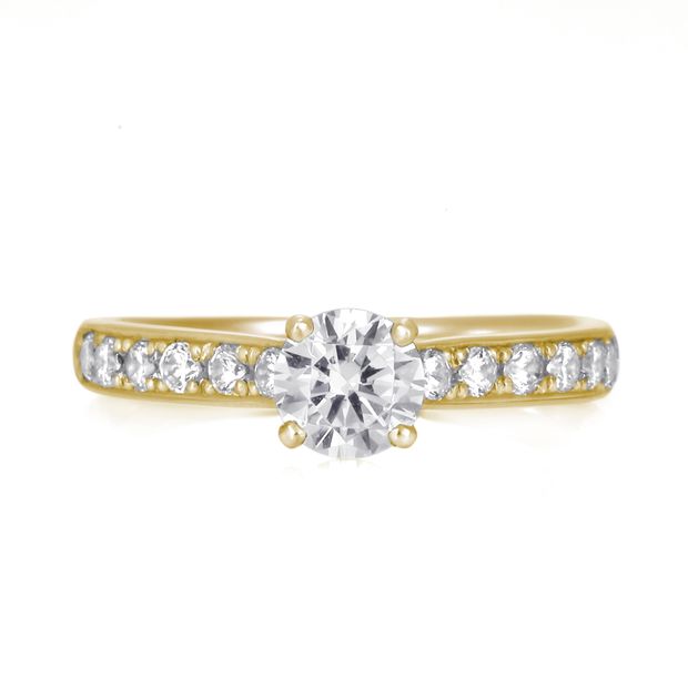 【DIAMOND DOT LAB(ダイアモンド ドット ラボ)】Montagne d&rsquo;Amour【モンターニュ・ダムール】のエンゲージジリング(婚約指輪)。