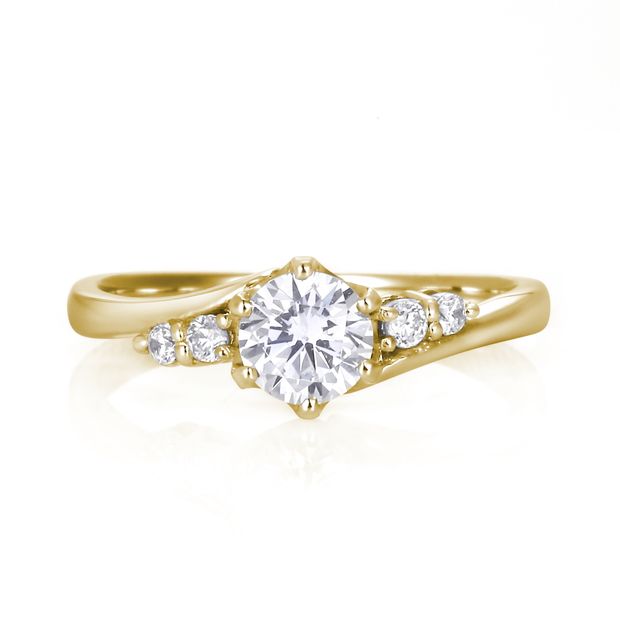 【DIAMOND DOT LAB(ダイアモンド ドット ラボ)】Clair【クレール】のエンゲージジリング(婚約指輪)。