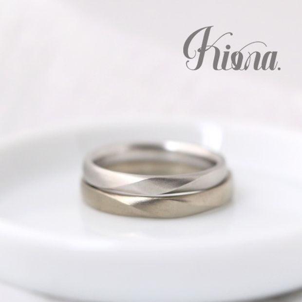 【atelier Kiona(アトリエキオナ)】【オーダーメイド】重ねると浮かび上がる二人だけの秘密のデザイン