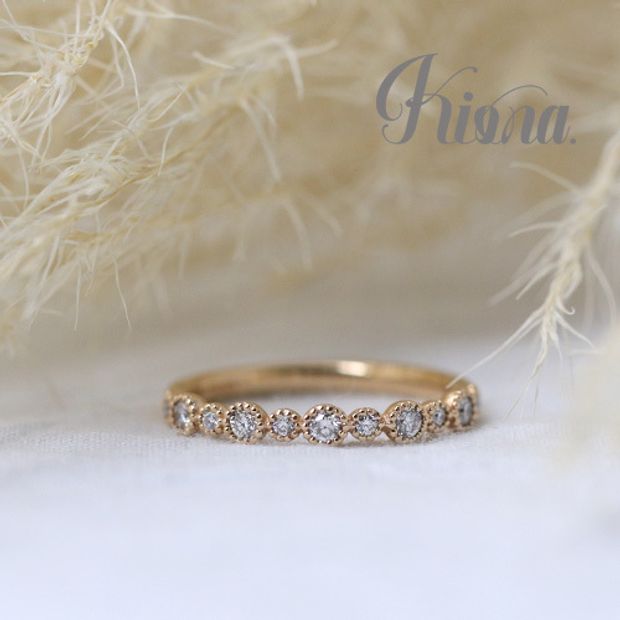 【atelier Kiona(アトリエキオナ)】【オーダーメイド】猫ちゃんの肉球！？猫ちゃん好きの花嫁さまに♪隠れ肉球リング！