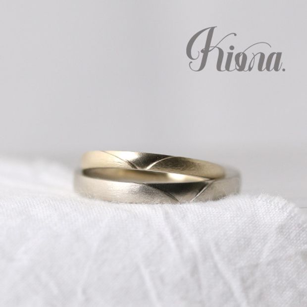 【atelier Kiona(アトリエキオナ)】【オーダーメイド】シンプルにちょっぴりアクセント！二人の希望をギュッと凝縮★