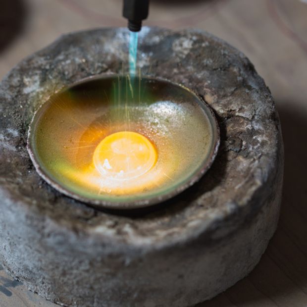 【atelier Kiona(アトリエキオナ)】【オーダーメイド】輝く一番星とナチュラルな槌目をシンプルな仕上げで