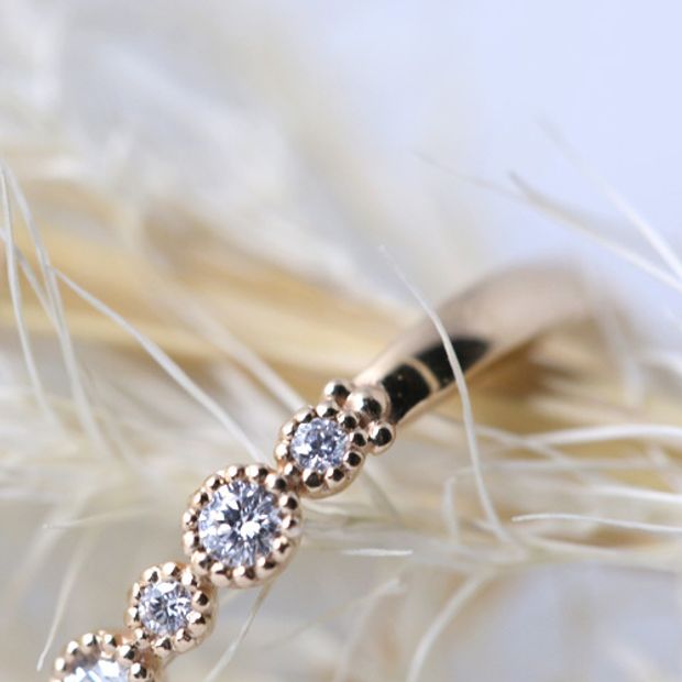 【atelier Kiona(アトリエキオナ)】【オーダーメイド】猫ちゃんの肉球！？猫ちゃん好きの花嫁さまに♪隠れ肉球リング！