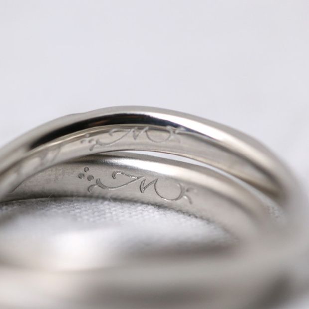 【atelier Kiona(アトリエキオナ)】【オーダーメイド】ウェーブとストレートで形が違ってもお揃いのデザインで統一感を