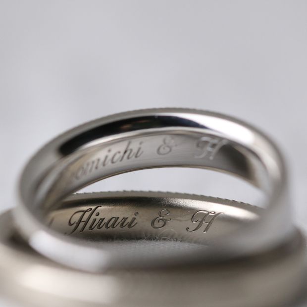 【atelier Kiona(アトリエキオナ)】【オーダーメイド】海外ブランドのような重厚感！モダンで華やかな結婚指輪
