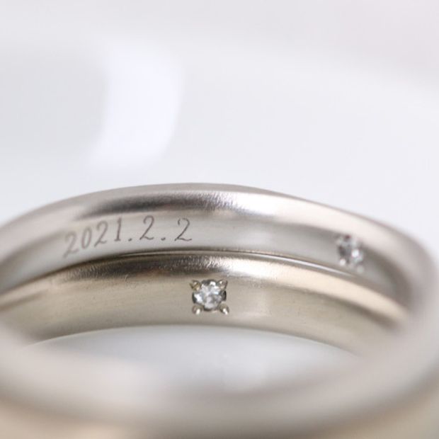 【atelier Kiona(アトリエキオナ)】【オーダーメイド】重ねると浮かび上がる二人だけの秘密のデザイン