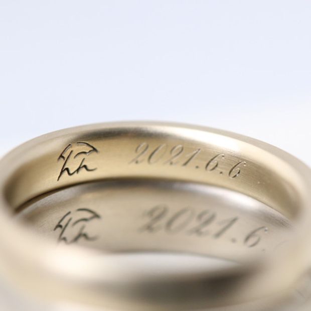 【atelier Kiona(アトリエキオナ)】【オーダーメイド】モダンな模様でカッコ良さとおしゃれな指輪に