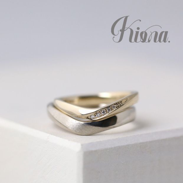 【atelier Kiona(アトリエキオナ)】【オーダーメイド】指長効果ありのUライン♪内側には趣味のバイクを刻印！