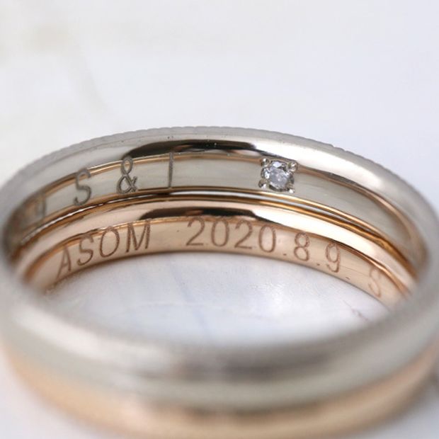 【atelier Kiona(アトリエキオナ)】【オーダーメイド】正統派なクラシカルリング！人気のミルグレインが可愛い結婚指輪★