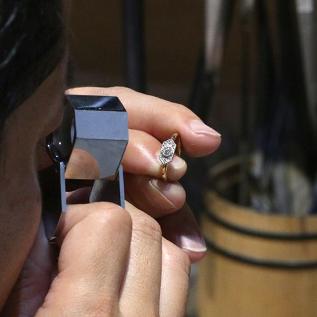 【atelier Kiona(アトリエキオナ)】【オーダーメイド】ミルグレインでクラシカルに！コンビネーションのマリッジリングと重ね付け♪