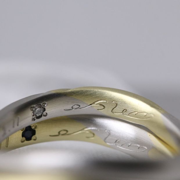 【atelier Kiona(アトリエキオナ)】素材の一部を交換！CROSS ring アレンジデザイン