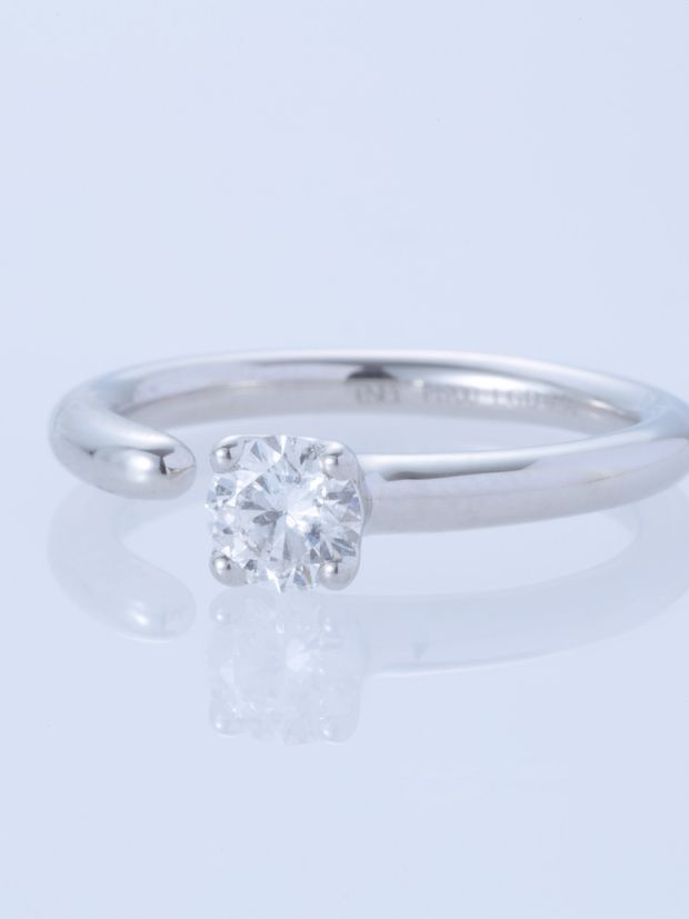 【ENEY(エネイ)】ONE PT900 0.5CT ROUND RING