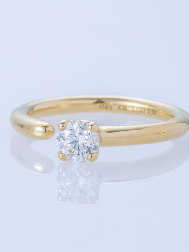 【ENEY(エネイ)】ONE K18YG 0.5CT ROUND RING