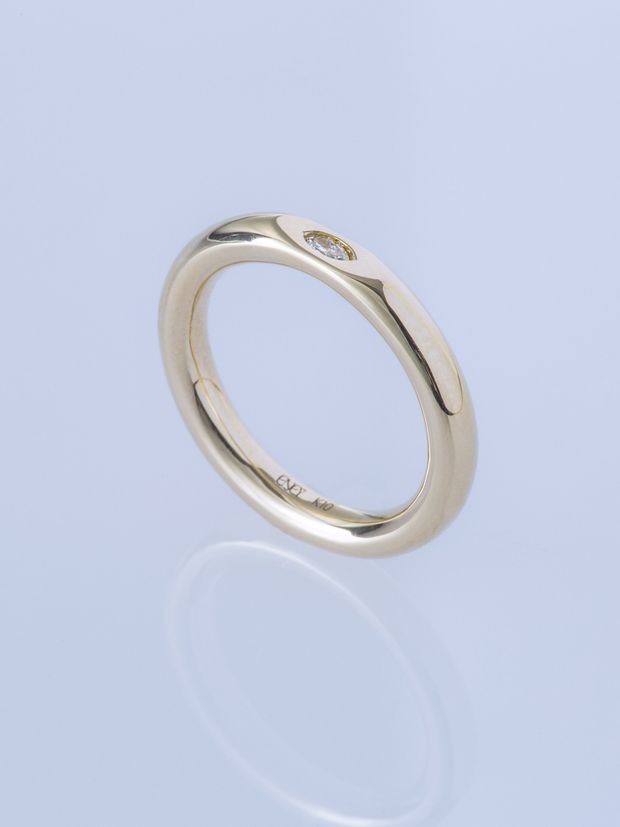 【ENEY(エネイ)】SURFACE K10YG MARQUISE DIAMOND MIRROR RING