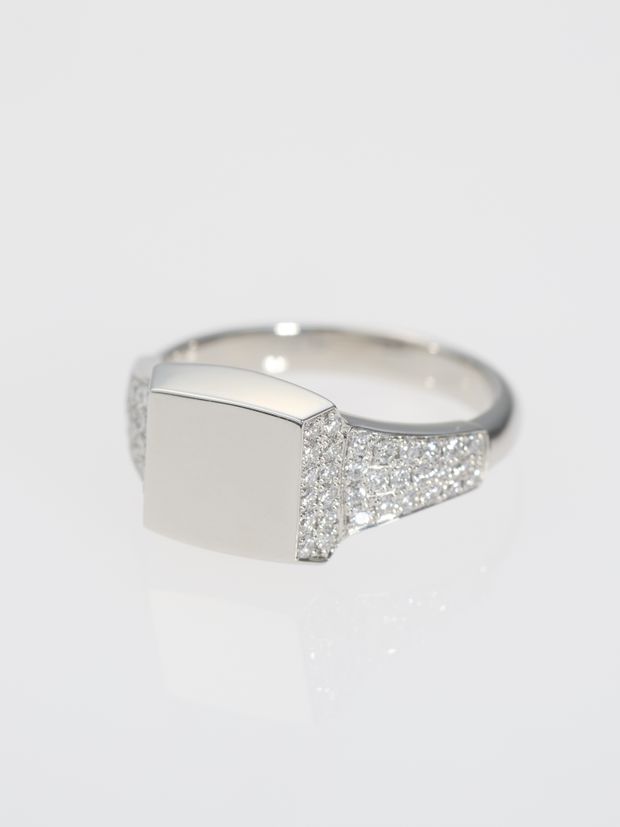 【ENEY(エネイ)】SIGNET RICH RING PT900