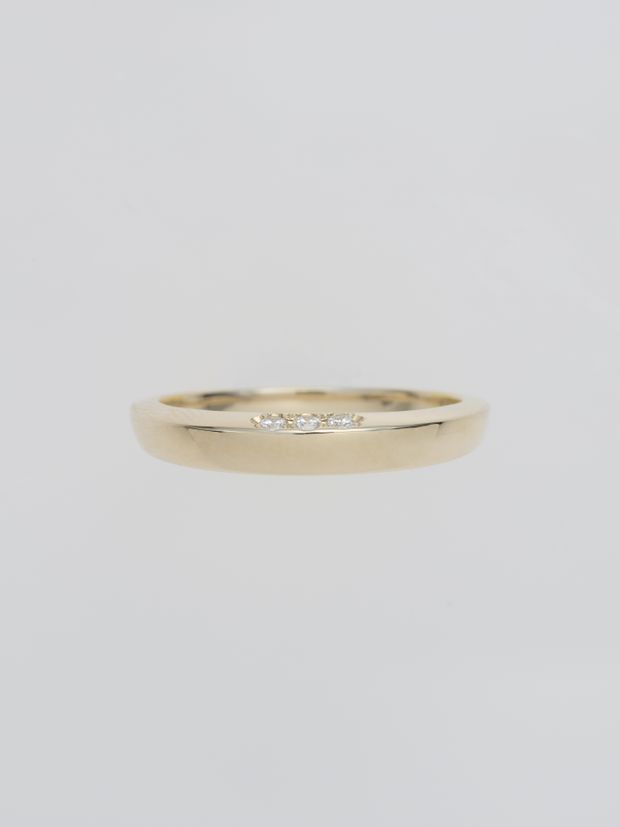 【ENEY(エネイ)】SMOOTH DIAMOND RING K10YG