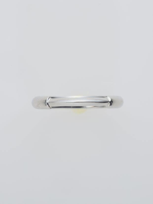 【ENEY(エネイ)】1/4 BRIDGE RING PT900 &times; PT900