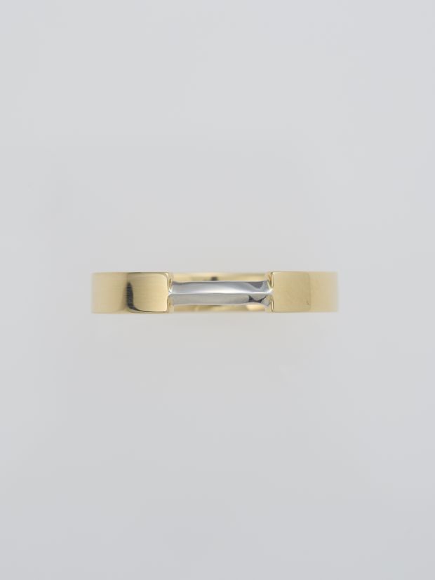 【ENEY(エネイ)】1/8 BRIDGE RING HIRA K18YG &times; PT900