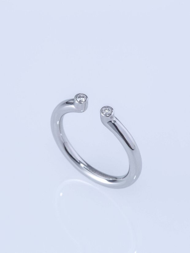 【ENEY(エネイ)】TWO PT900 DOUBLE MELEE RING