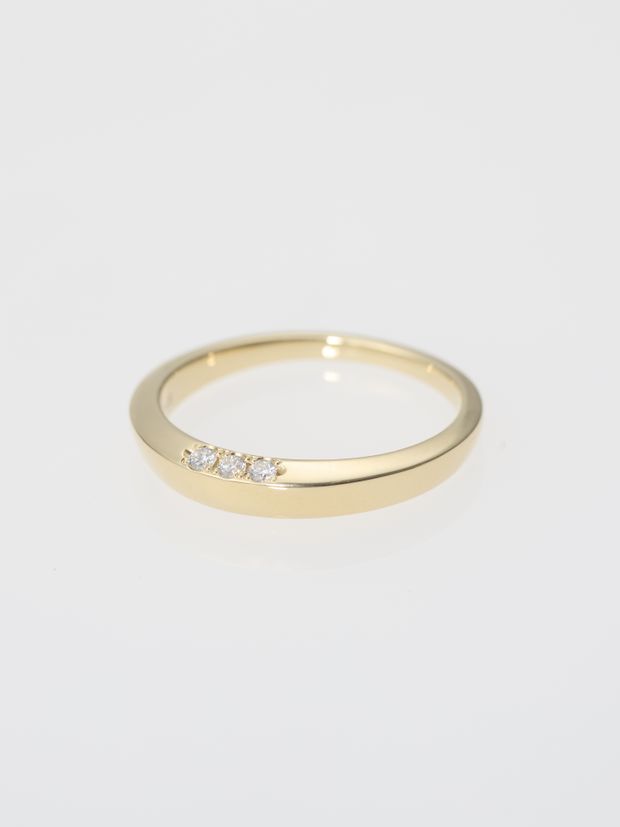 【ENEY(エネイ)】SMOOTH DIAMOND RING K18YG