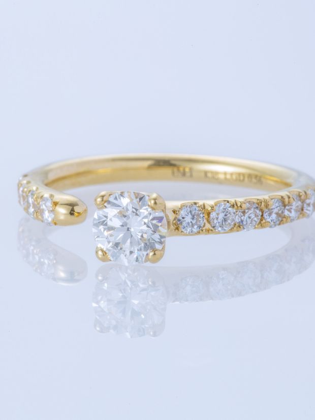 【ENEY(エネイ)】ONE K18YG ROUND 0.5CT HALF ETERNITY RING