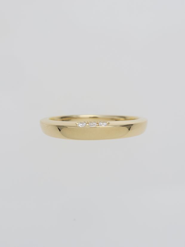 【ENEY(エネイ)】SMOOTH DIAMOND RING K18YG