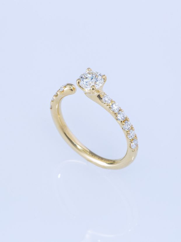 【ENEY(エネイ)】ONE K18YG ROUND 0.5CT HALF ETERNITY RING