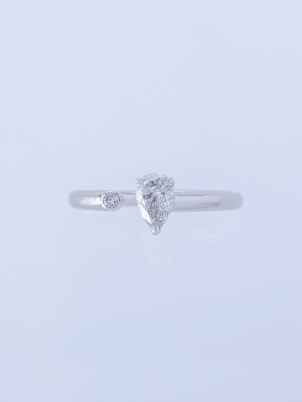 【ENEY(エネイ)】TWO PT900 PEAR/MELEE RING