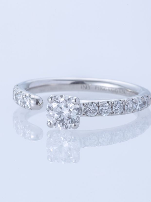 【ENEY(エネイ)】ONE PT900 ROUND 0.5CT HALF ETERNITY RING