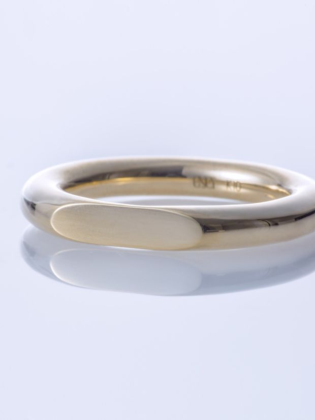 【ENEY(エネイ)】SURFACE K10YG MIRROR RING