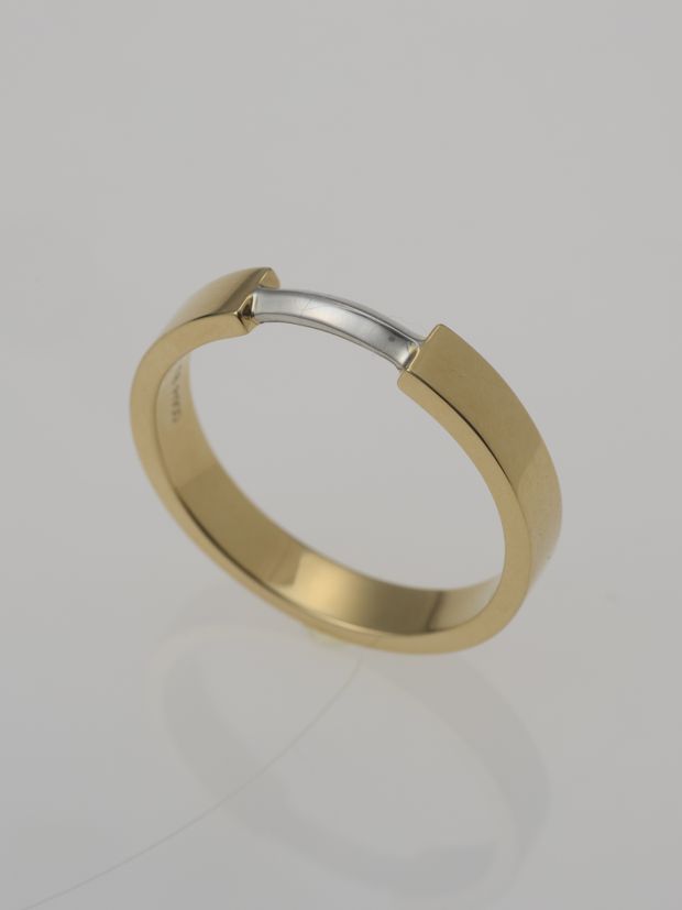 【ENEY(エネイ)】1/8 BRIDGE RING HIRA K18YG &times; PT900