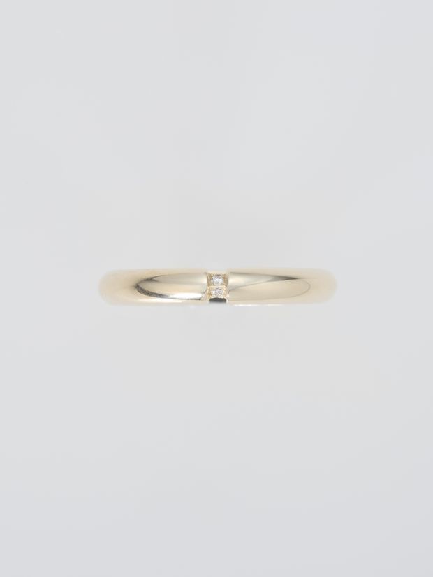 【ENEY(エネイ)】2PIECE BRIDGE DIAMOND RING K10YG &times; K10YG