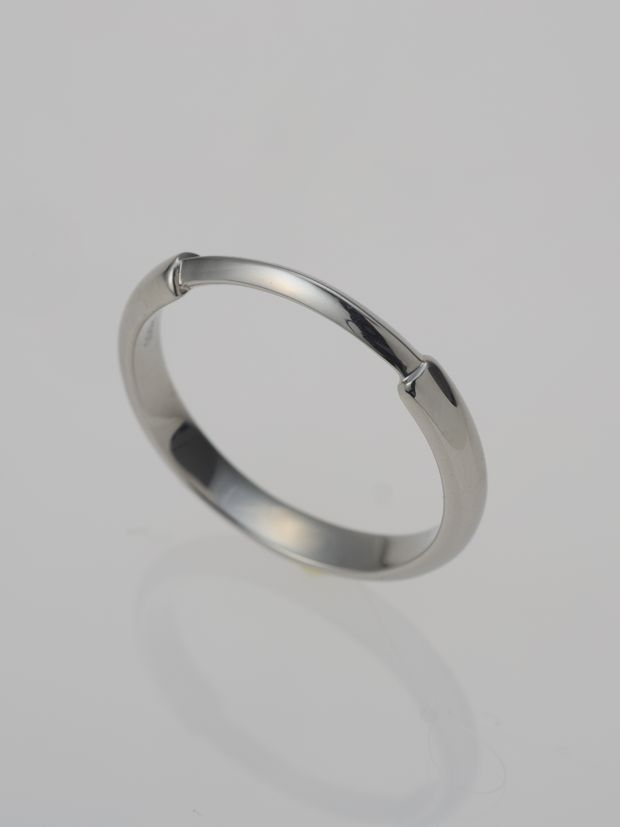 【ENEY(エネイ)】1/4 BRIDGE RING PT900 &times; PT900
