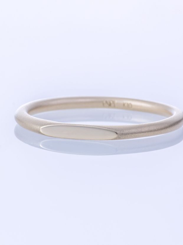 【ENEY(エネイ)】SURFACE K10YG MATTE SLIM RING
