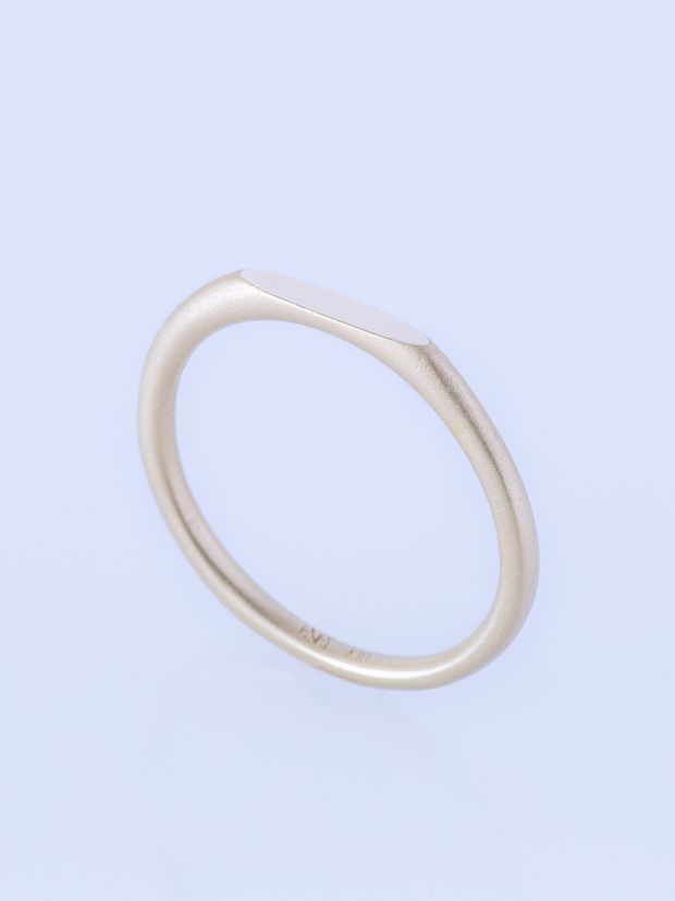 【ENEY(エネイ)】SURFACE K10YG MATTE SLIM RING
