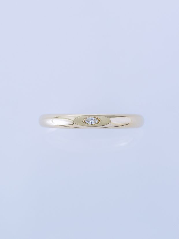 【ENEY(エネイ)】SURFACE K10YG MARQUISE DIAMOND MIRROR RING