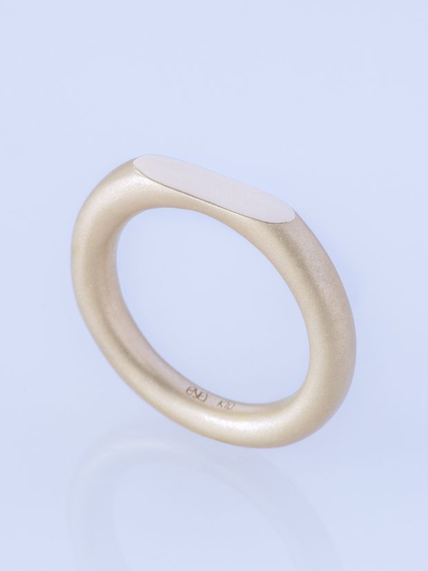 【ENEY(エネイ)】SURFACE K10YG MATTE RING