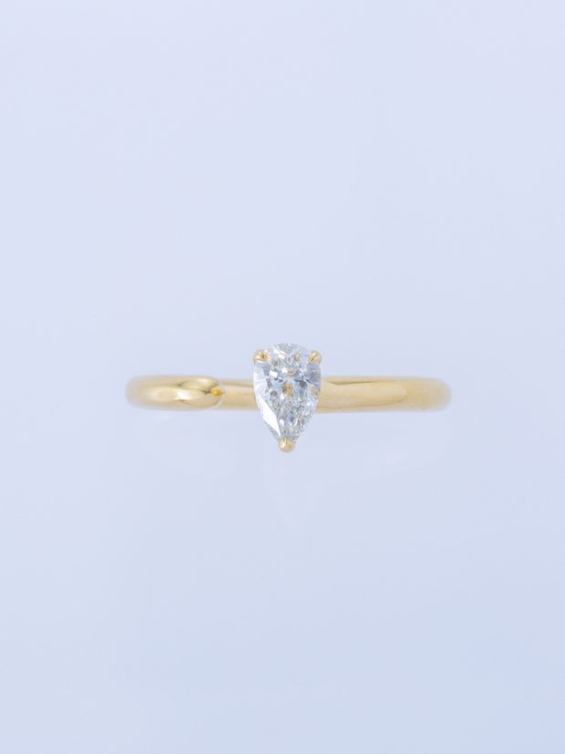 【ENEY(エネイ)】ONE K18YG 0.5CT PEAR RING