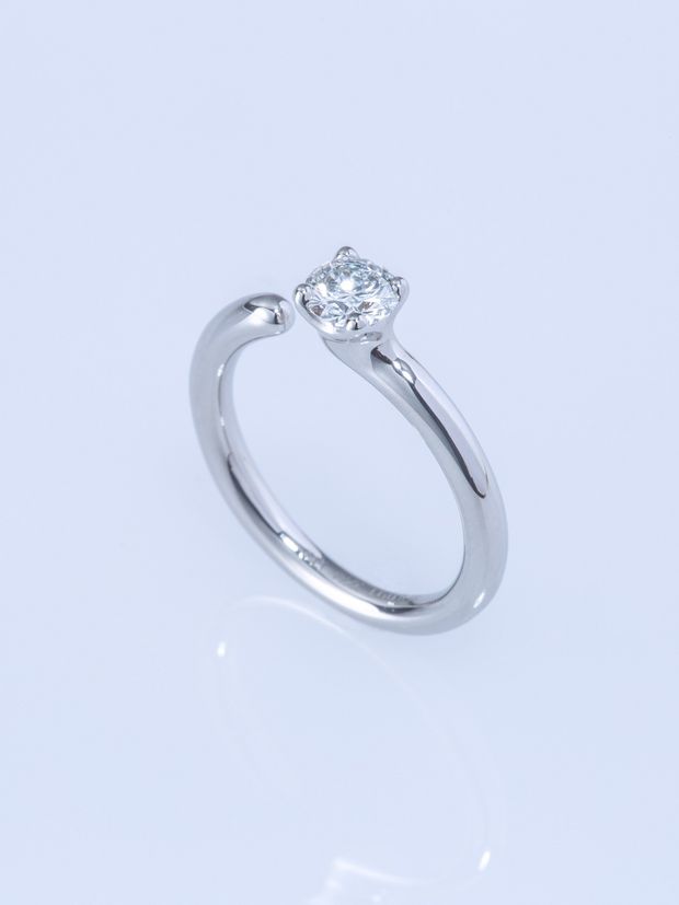 【ENEY(エネイ)】ONE PT900 0.5CT ROUND RING