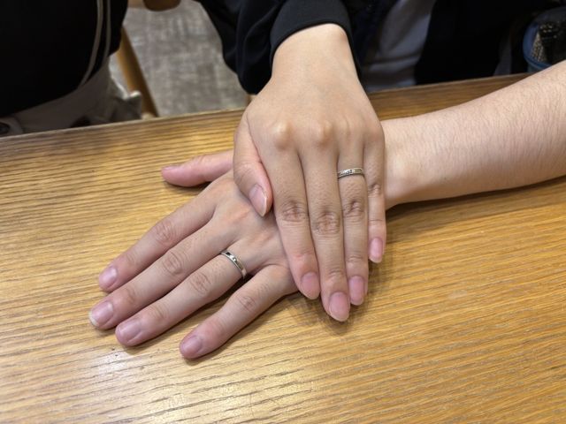 【なんばパークス店】素敵な結婚指輪に決めることが出来ました。