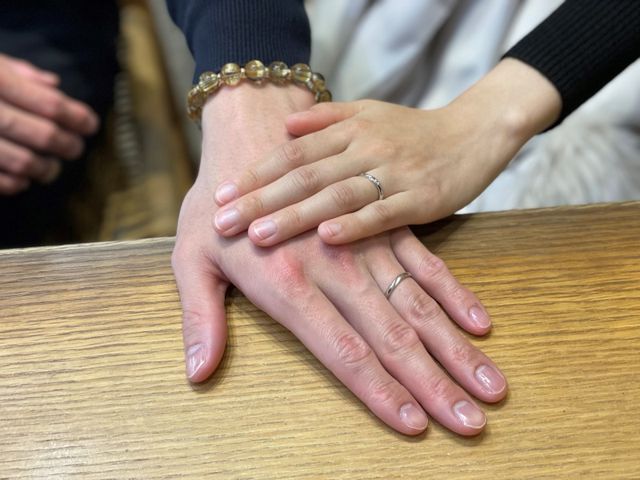 【なんばパークス店】素敵な結婚指輪に出会えました♡