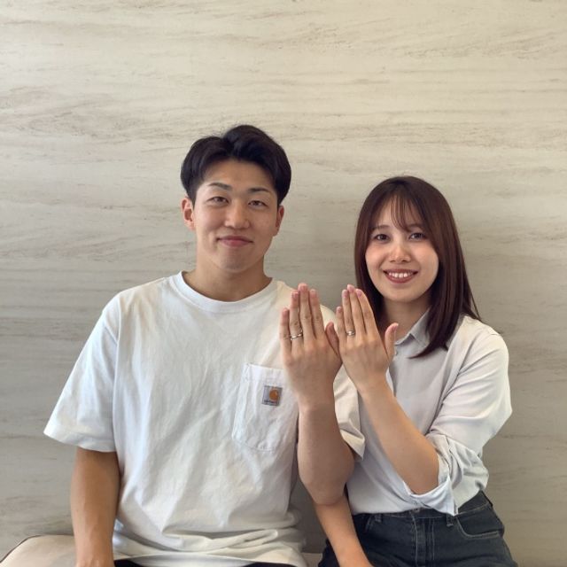 【長野店】婚約指輪、結婚指輪探しでお世話になりました。