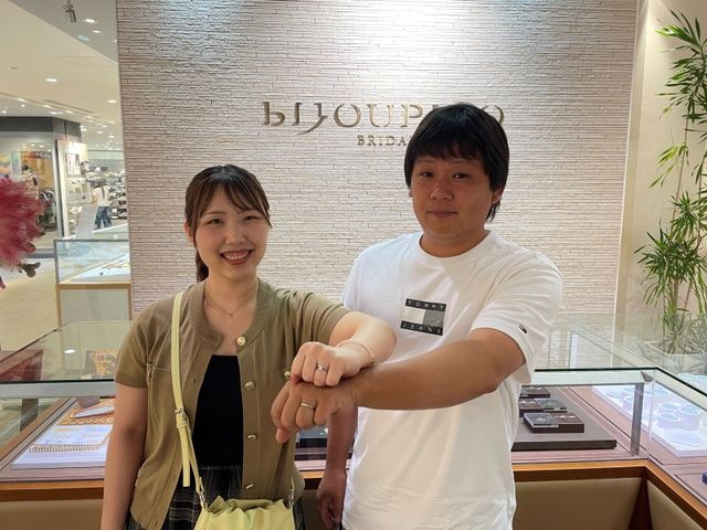 【なんばパークス店】婚約指輪からお世話になって良かったです