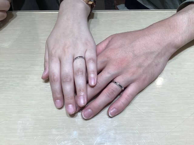 【大阪府・柏原市】Pilot Bridalの結婚指輪をペアでご成約いただきました。
