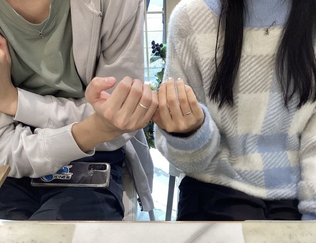 京都・愛知県の遠距離カップル様 garden京都本店で手作り指輪体験