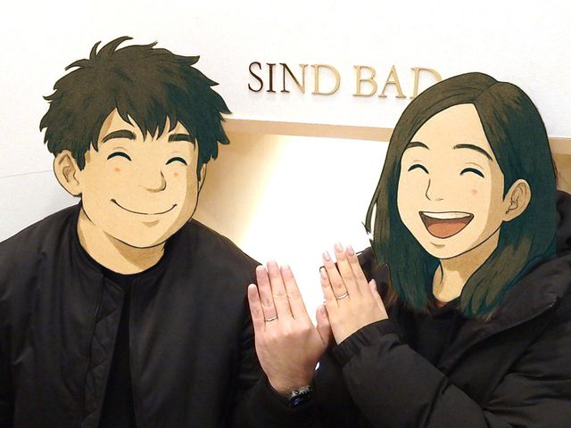親子二代で選ぶ、シンドバットの結婚指輪