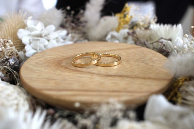 長く愛していける結婚指輪を。平打ちの手作りマリッジリング