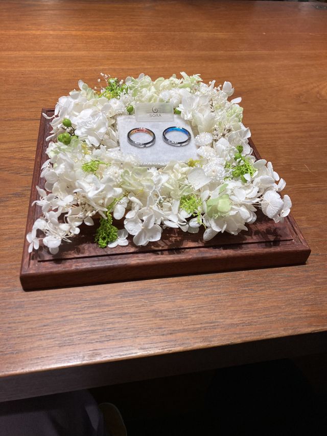 出来上がりの時に記念用の写真として撮って頂きました