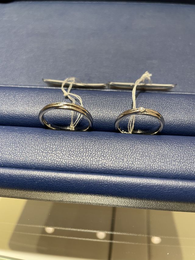 2人の結婚指輪です。