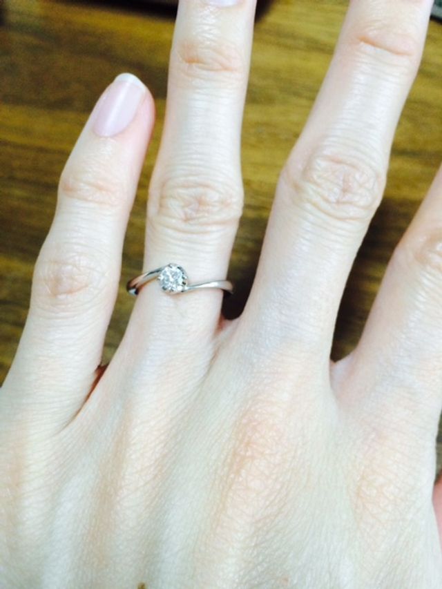 指にはめるとこんな感じです＾＾